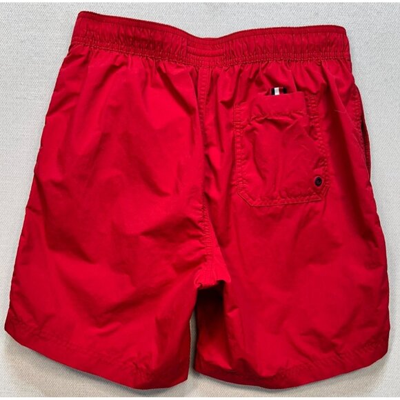Tommy Hilfiger Men's Swimsuit Trunks Shorts Size M Apple Red Mesh Liner Pockets - Picture 2 of 13